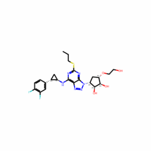 (1S,2S,3R,5S)-3-[7-[[(1R,2S)-2-(3,4-Difluorophenyl)cyclopropyl]amino]-5-(propylthio)-3H-1,2,3-triazolo[4,5-d]pyrimidin-3-yl]-5-(2-hydroxyethoxy)-1,2-cyclopentanediol