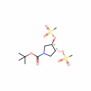 (3R,4R)-1-BOC-3,4-BIS[(METHYLSULFONYL) OXY]PYRROLIDINE