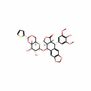 (5R,5aR,8aR,9S)-5,8,8a,9-Tetrahydro-5-(4-hydroxy-3,5-dimethoxyphenyl)-9-[[4,6-O-[(R)-2-thienylmethylene]-β-D-glucopyranosyl]oxy]furo[3″,4″:6,7]naphtho[2,3-d]-1,3-dioxol-6(5aH)-one
