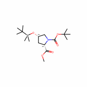 (2S,4S)-1-tert-Butyl 2-methyl 4-((tert-butyldimethylsilyl)oxy)pyrrolidine-1,2-dicarboxylate