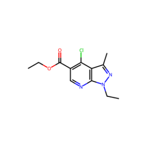 ethyl 4-chloro-1-ethyl-3-methyl-1H-pyrazolo[3,4-b]pyridine-5-carboxylate