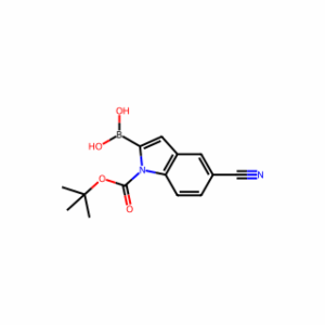 (1-Boc-5-cyanoindol-2-yl)boronic acid