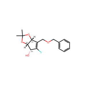 (3As,4r,6ar)-6-((benzyloxy)methyl)-5-fluoro-2,2-dimethyl-4,6a-dihydro-3ah-cyclopenta[d][1,3]dioxol-4-ol
