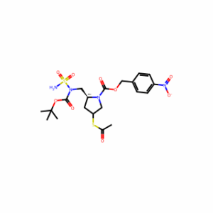 (2S，4S)-4-Nitrobenzyl 4-(acetylthio)-2-(((tert-butoxycarbonyl)(sulfamoyl)amino)methyl)pyrrolidine-1-carboxylate
