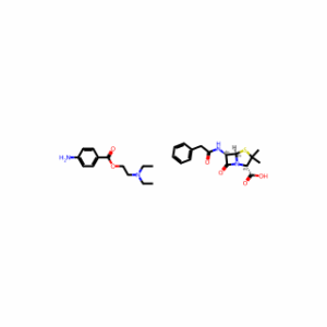(2S,5R,6R)-3,3-dimethyl-7-oxo-6-(2-phenylacetamido)-4-thia-1-azabicyclo[3.2.0]heptane-2-carboxylic acid; 2-(diethylamino)ethyl 4-aminobenzoate
