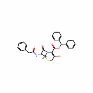 (6R,7R)-Benzhydryl 3-Hydroxy-8-Oxo-7-(2-Phenylacetamido)-5-Thia-1-Azabicyclo[4.2.0]Oct-2-Ene-2-Carboxylate