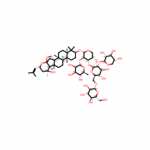 α-L-Arabinopyranoside, (3β,16β,23R)-16,23:16,30-diepoxy-20-hydroxydammar-24-en-3-yl O-6-deoxy-α-L-mannopyranosyl-(1→2)-O-[O-β-D-glucopyranosyl-(1→6)-O-[β-D-xylopyranosyl-(1→2)]-β-D-glucopyranosyl-(1→3)]-