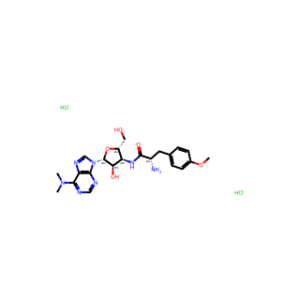 (S)-2-Amino-N-((2S,3S,4R,5R)-5-(6-(Dimethylamino)-9H-purin-9-yl)-4-hydroxy-2-(hydroxymethyl)tetrahydrofuran-3-yl)-3-(4-methoxyphenyl)propanamide dihydrochloride