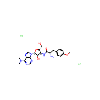 (S)-2-Amino-N-((2S,3S,4R,5R)-5-(6-(Dimethylamino)-9H-purin-9-yl)-4-hydroxy-2-(hydroxymethyl)tetrahydrofuran-3-yl)-3-(4-methoxyphenyl)propanamide dihydrochloride