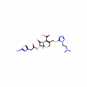 (6R,7R)-7-[2-(2-amino-1,3-thiazol-4-yl)acetamido]-3-[({1-[2-(dimethylamino)ethyl]-1H-1,2,3,4-tetrazol-5-yl}sulfanyl)methyl]-8-oxo-5-thia-1-azabicyclo[4.2.0]oct-2-ene-2-carboxylic acid