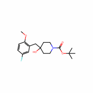 tert-Butyl 4-(5-fluoro-2-methoxybenzyl)-4-hydroxypiperidine-1-carboxylate