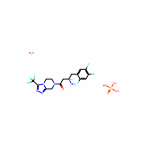 (2R)-4-Oxo-4-[3-(trifluoromethyl)-5,6-dihydro-[1,2,4]triazolo[4,3-a]pyrazin-7(8H)-yl]-1-(2,4,5-trifluorophenyl)butan-2-amine dihydrogen phosphate monohydrate