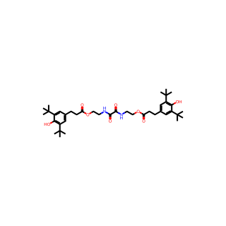 (Oxalylbis(azanediyl))bis(ethane-2,1-diyl) bis(3-(3,5-di-tert-butyl-4-hydroxyphenyl)propanoate)