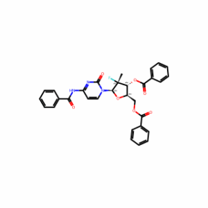 (2R,3R,4R,5R)-5-(4-Benzamido-2-oxopyrimidin-1(2H)-yl)-2-((benzoyloxy)methyl)-4-fluoro-4-methyltetrahydrofuran-3-yl benzoate