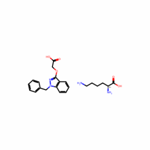 L-Lysine, 2-[[1-(phenylmethyl)-1H-indazol-3-yl]oxy]acetate (1:1)