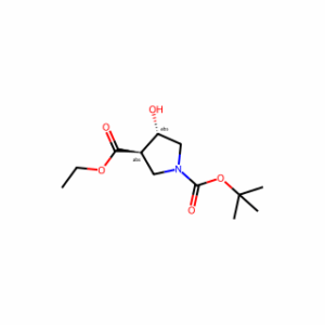trans-1-tert-Butyl 3-ethyl 4-hydroxypyrrolidine-1,3-dicarboxylate