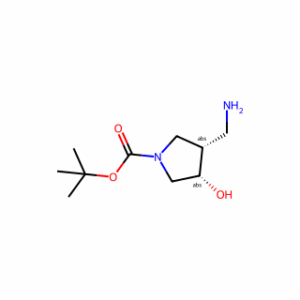 tert-butyl cis-3-(aminomethyl)-4-hydroxypyrrolidine-1-carboxylate