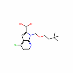 (4-Chloro-1-((2-(trimethylsilyl)ethoxy)methyl)-1H-pyrrolo[2,3-b]pyridin-2-yl)boronic acid