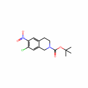 tert-Butyl7-chloro-6-nitro-3,4-dihydroisoquinoline-2(1H)-carboxylate