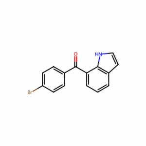 (4-Bromophenyl);(1H-indol-7-yl);methanone