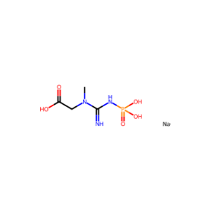 Glycine, N-[imino(phosphonoamino)methyl]-N-methyl-, sodium salt (1:2)