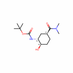 Tert-Butyl ((1R,2R,5S)-5-(dimethylcarbamoyl)-2-hydroxycyclohexyl)carbamate