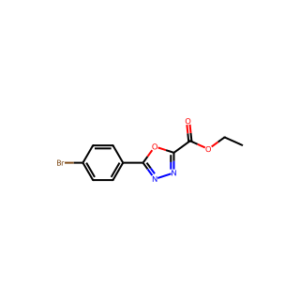 Ethyl 5-(4-bromophenyl)-1,3,4-oxadiazole-2-carboxylate