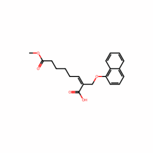 (E)-8-Methoxy-2-((naphthalen-1-yloxy)methyl)-8-oxooct-2-enoic acid