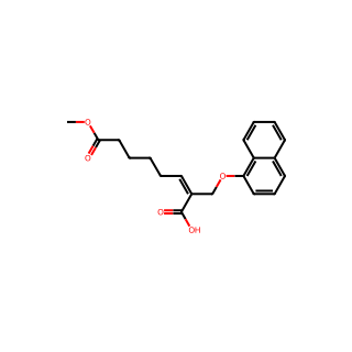 (E)-8-Methoxy-2-((naphthalen-1-yloxy)methyl)-8-oxooct-2-enoic acid