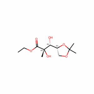 (2S,3R)-Ethyl 3-((R)-2,2-dimethyl-1,3-dioxolan-4-yl)-2,3-dihydroxy-2-methylpropanoate
