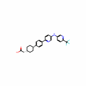 trans-4-[4-[5-[[6-(Trifluoromethyl)-3-pyridinyl]amino]-2-pyridinyl]phenyl]cyclohexaneacetic acid