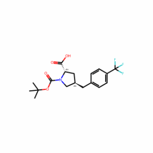 (2S,4R)-1-(tert-Butoxycarbonyl)-4-(4-(trifluoromethyl)benzyl)pyrrolidine-2-carboxylic acid