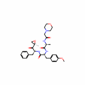 (2S)-3-(4-methoxyphenyl)-N-[(2S)-1-[(2R)-2-methyloxiran-2-yl]-1-oxo-3-phenylpropan-2-yl]-2-[(2S)-2-[2-(morpholin-4-yl)acetamido]propanamido]propanamide