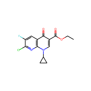 Ethyl 7-Chloro-1-Cyclopropyl-6-Fluoro-4-Oxo-1,4-Dihydro-1,8-Naphthyridine-3-Carboxylate