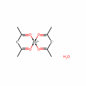 Zinc acetylacetonate xhydrate