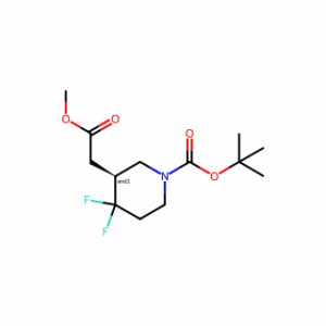 tert-butyl 4,4-difluoro-3-(2-methoxy-2-oxoethyl)piperidine-1-carboxylate