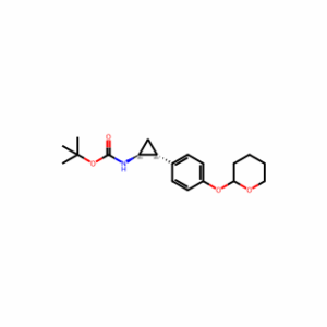 tert-butyl N-[(1S,2R)-rel-2-[4-(oxan-2-yloxy)phenyl]cyclopropyl]carbamate