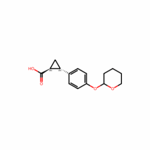 (1S,2S)-rel-2-[4-(oxan-2-yloxy)phenyl]cyclopropane-1-carboxylic acid