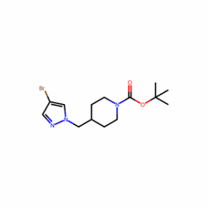 tert-butyl 4-[(4-bromo-1H-pyrazol-1-yl)methyl]piperidine-1-carboxylate