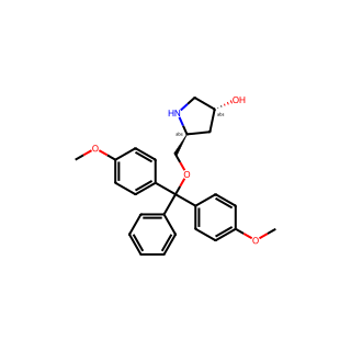 (3R,5S)-5-((bis(4-methoxyphenyl)(phenyl)methoxy)methyl)pyrrolidin-3-ol