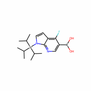 (4-Fluoro-1-[tris(propan-2-yl)silyl]-1h-pyrrolo[2,3-b]pyridin-5-yl)boronic acid