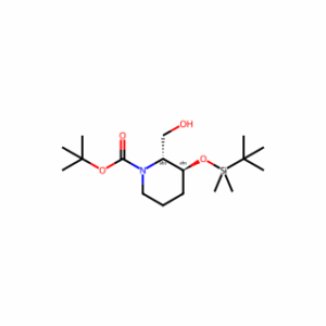 (2R,3S)-tert-Butyl 3-((tert-butyldimethylsilyl)oxy)-2-(hydroxymethyl)piperidine-1-carboxylate