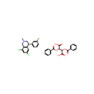 (2R,3R)-2,3-Bis(benzoyloxy)butanedioic acid, (4s)-4-(3-bromophenyl)-6,8-dichloro-2-methyl-1,2,3,4-tetrahydroisoquinoline
