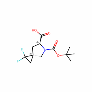 (3S,6S)-5-[(TERT-BUTOXY)CARBONYL]-1,1-DIFLUORO-5-AZASPIRO[2.4]HEPTANE-6-CARBOXYLIC ACID