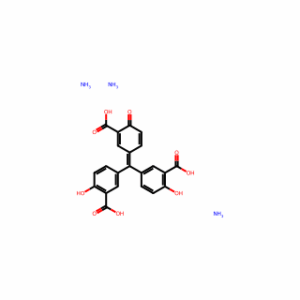 Triammonium 3,3′-[(3-carboxy-4-oxo-2,5-cyclohexadien-1-ylidene)methylene]bis[6-hydroxybenzoic acid]