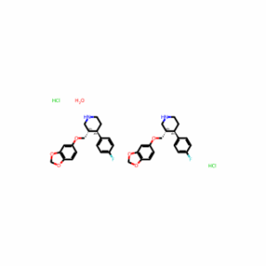 (3S,4R)-3-((Benzo[d][1,3]dioxol-5-yloxy)methyl)-4-(4-fluorophenyl)piperidine hydrochloride hemihydrate