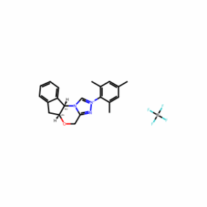 (5aR,10bS)-5a,10b-Dihydro-2-(2,4,6-trimethylphenyl)-4H,6H-indeno[2,1-b][1,2,4]triazolo[4,3-d][1,4]oxazinium Tetrafluoroborate