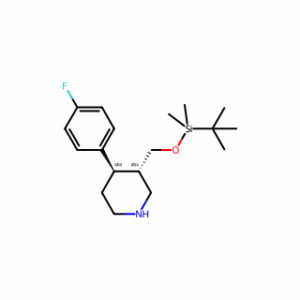 (3S,4R)-3-(((tert-butyldimethylsilyl)oxy)methyl)-4-(4-fluorophenyl)piperidine