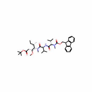 L-Valinamide, N-[(9H-fluoren-9-ylmethoxy)carbonyl]-N-methyl-L-valyl-N-[(1S,2R)-4-(1,1-dimethylethoxy)-2-methoxy-1-[(1S)-1-methylpropyl]-4-oxobutyl]-N-methyl-