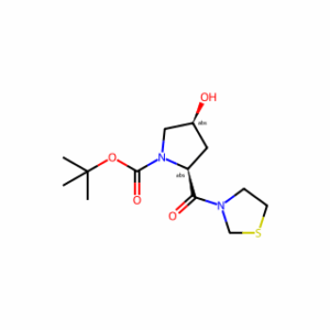 tert-Butyl (2S,4S)-4-hydroxy-2-(thiazolidine-3-carbonyl)pyrrolidine-1-carboxylate